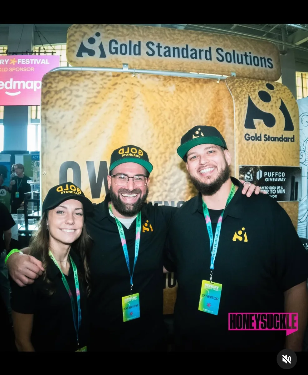 Gold Standard Solutions team at Revelry Festival cannabis conference