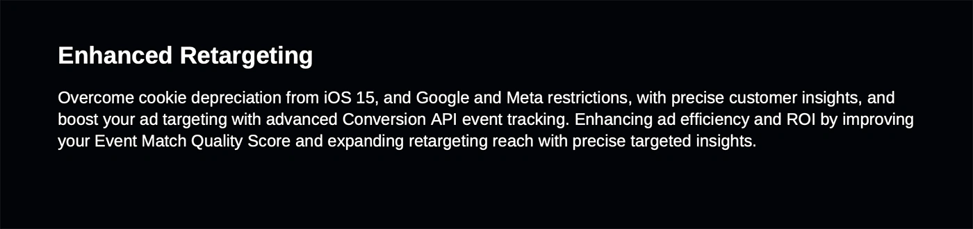 enhanced retargeting An infographic describing the value of identity resolution